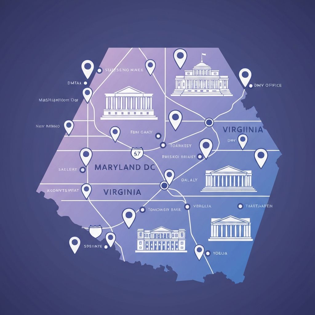 DMV area map